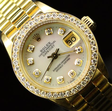 ladies 18k rolex|18k gold Rolex women's watch.